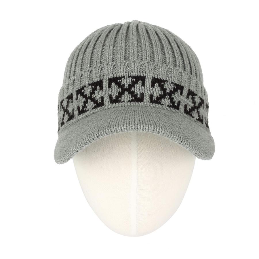 【並行輸入品】WITHMOONS HAT メンズ US サイズ: One Size カラー: グレー WITHMOONS Winter Knit