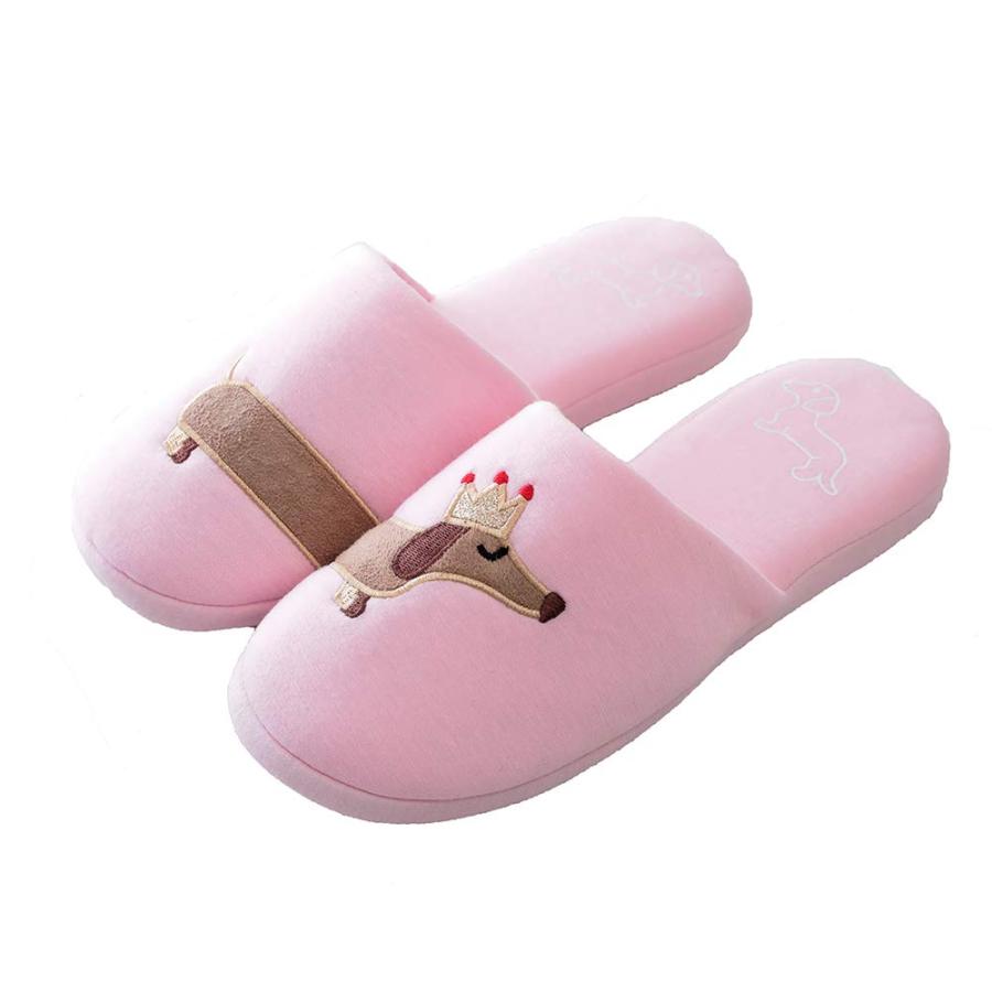 【並行輸入品】Millffy レディース ダックスフンド 犬用スリッパ ホットクリッター コットン 動物 屋内 快適 ベッドルーム スリッパ ユ_3