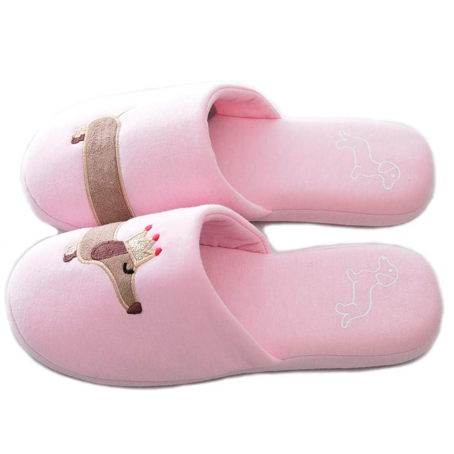 【並行輸入品】Millffy レディース ダックスフンド 犬用スリッパ ホットクリッター コットン 動物 屋内 快適 ベッドルーム スリッパ ユ_6