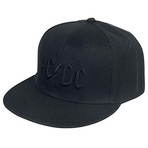【並行輸入品】[AC/DC] ベースボールキャップ Band Logo Canon Pop Art Brim 新しい 公式 ブラック Snapb_1