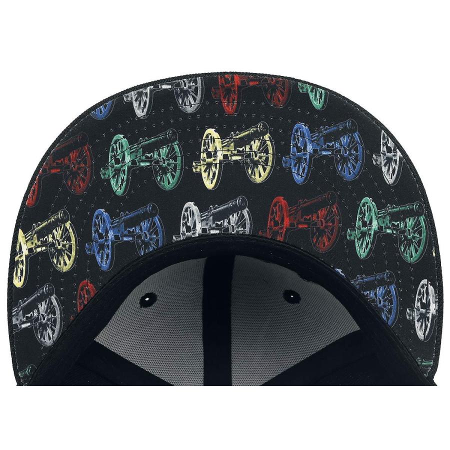 【並行輸入品】[AC/DC] ベースボールキャップ Band Logo Canon Pop Art Brim 新しい 公式 ブラック Snapb_6