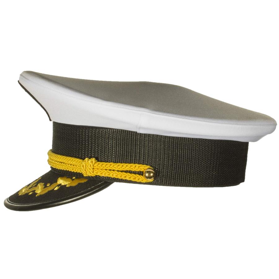 並行輸入品】Deluxe Men's Captain Skipper Yacht Hat, Sizes 57 60 cm
