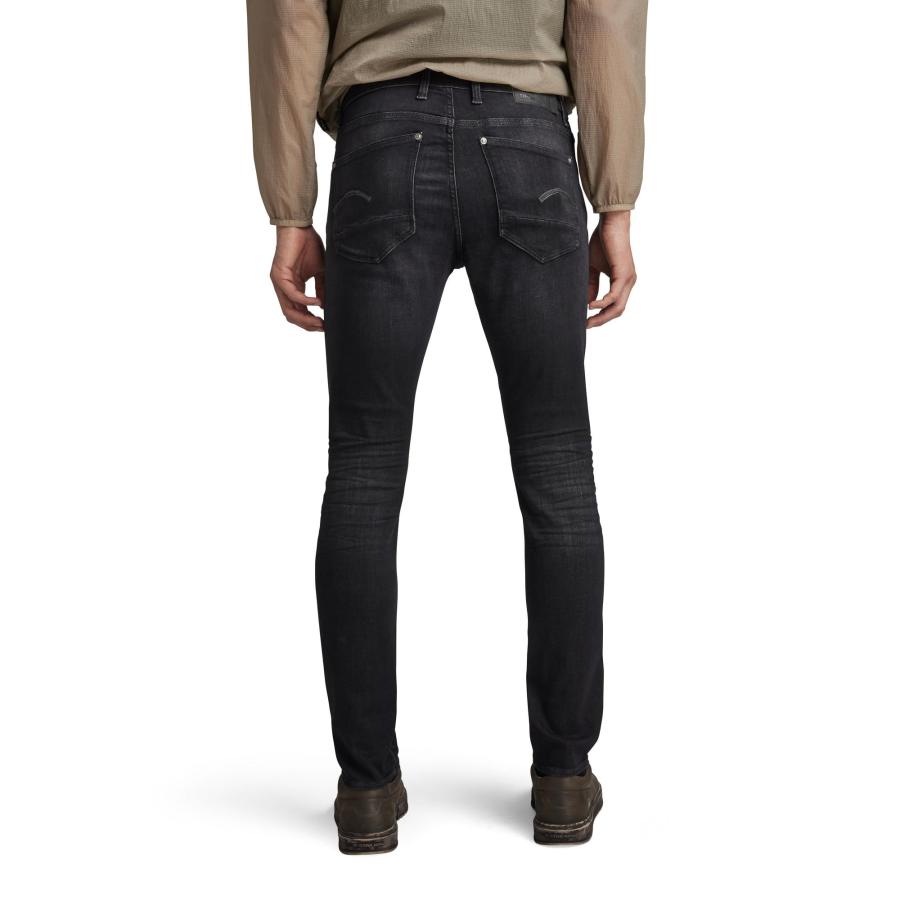 【並行輸入品】[ジースターロゥ] Revend skinny ブラックジーンズ メンズ 細身 デニムパンツ スーパーストレッチ ジーパン W30の画像