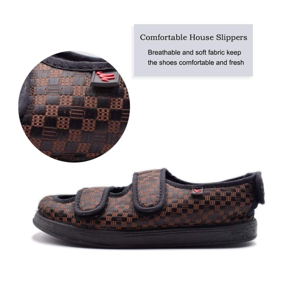 【並行輸入品】Mei MACLEOD Men's Summer House Slippers with Memory Foam Adjustaの画像