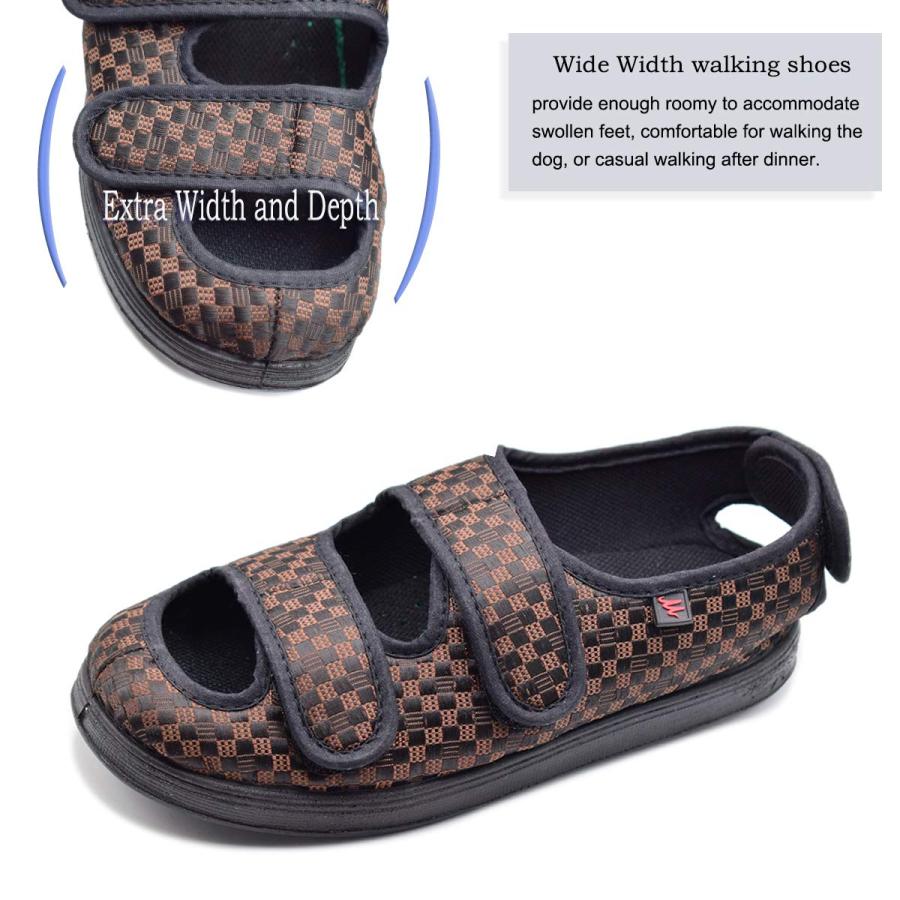 【並行輸入品】Mei MACLEOD Men's Summer House Slippers with Memory Foam Adjustaの画像