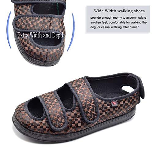 【並行輸入品】Mei MACLEOD Men's Summer House Slippers with Memory Foam Adjustaの画像
