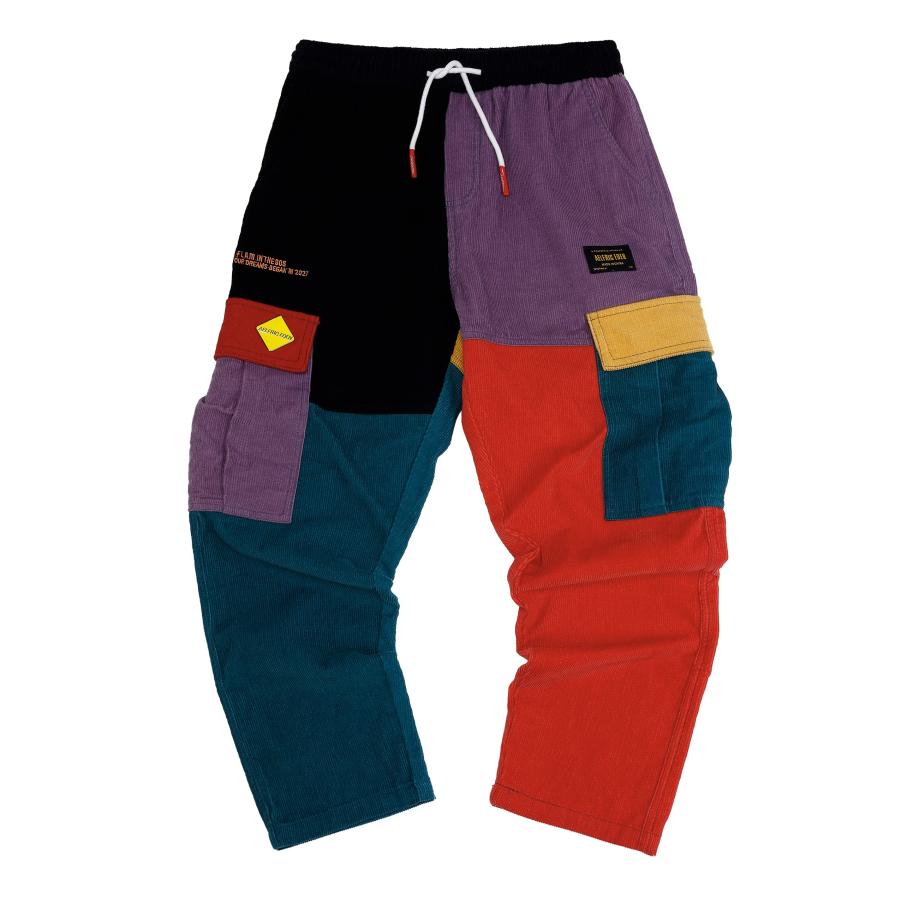 並行輸入品】Aelfric Eden メンズ カラーパッチワーク カーゴパンツ 
