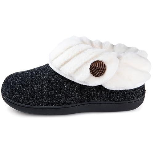 【並行輸入品】Wishcotton レディース 快適 スリッパ ファジー快適 低反発素材 クリスマス レディース クローズバック ハウスシューズ_1