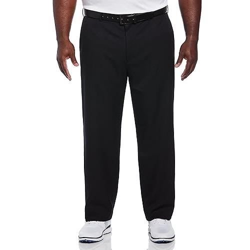 【並行輸入品】PGA TOUR メンズ フラットフロント ゴルフパンツ 拡張可能なウエストバンド， キャビア， 33W x 32L PGA TO_1