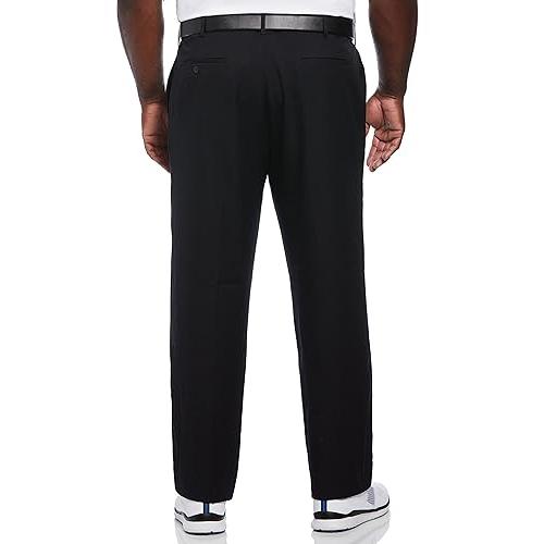 【並行輸入品】PGA TOUR メンズ フラットフロント ゴルフパンツ 拡張可能なウエストバンド， キャビア， 33W x 32L PGA TO_4