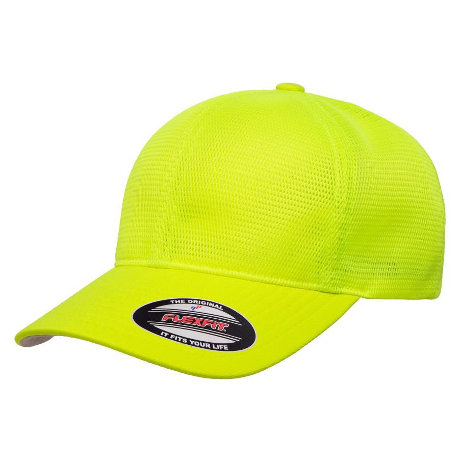 並行輸入品】Flexfit メンズ 360 オムニメッシュキャップ, ネオン