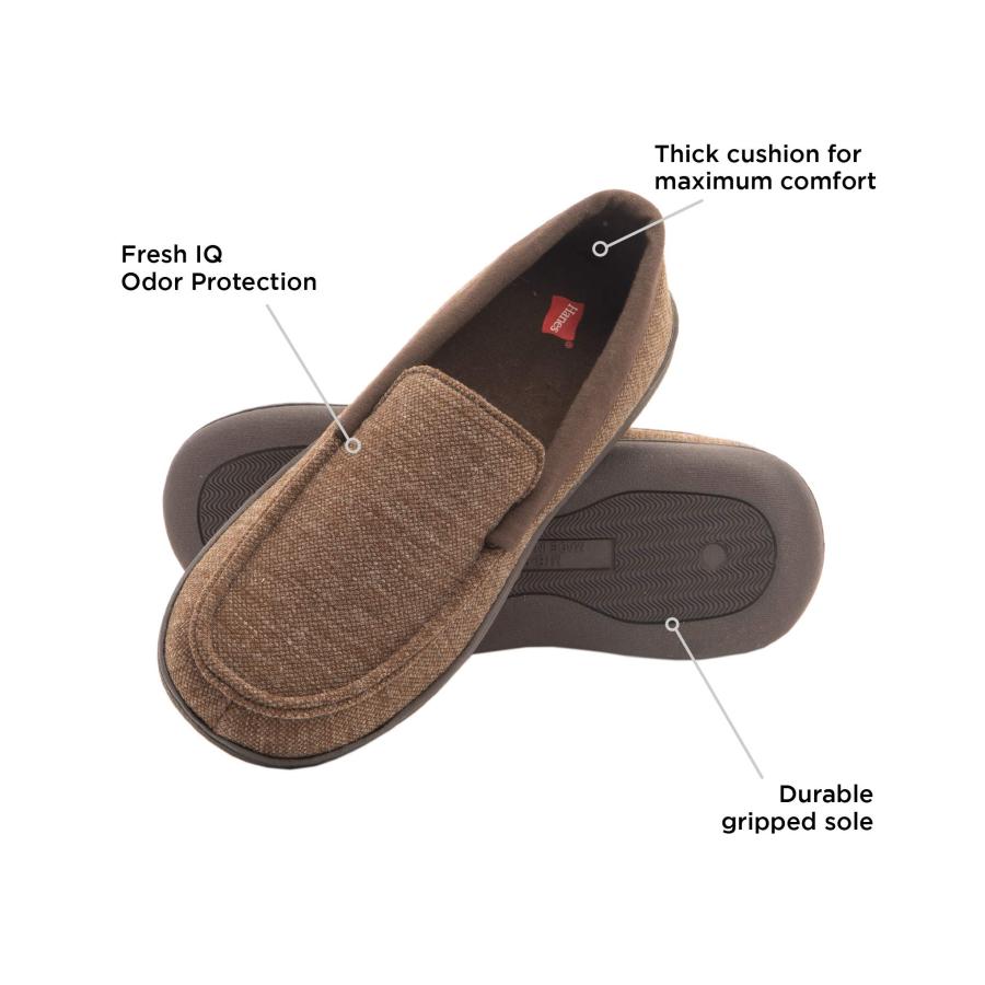 【並行輸入品】Hanes メンズ US サイズ: L カラー: ブラウン Hanes Mens Slippers House Shoes Moc_3