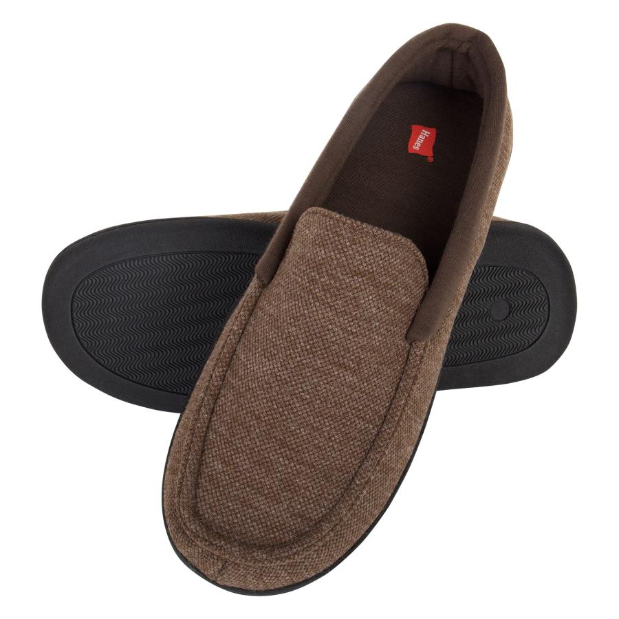 【並行輸入品】Hanes メンズ US サイズ: L カラー: ブラウン Hanes Mens Slippers House Shoes Moc_9