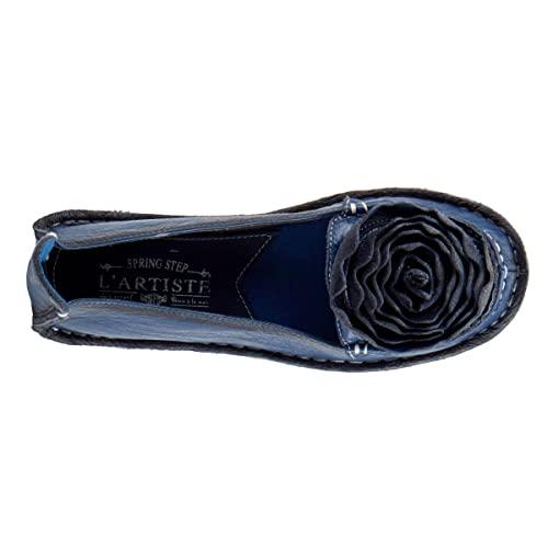 【並行輸入品】L'Artiste by Spring Step レディース Dezi フラット US サイズ: 24.5 カラー: ブルー Sp_7