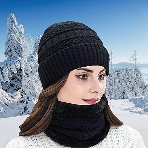 【並行輸入品】Abudder HAT メンズ US サイズ: Medium カラー: ブラック Winter Beanie Hat Scarf_7
