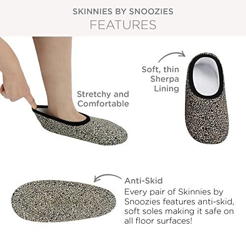 【並行輸入品】Snoozies スキニー\u0026トラベルポーチ | 女性用財布スリッパ | 旅行用フラットシューズポーチ付き | 外出用女性用スリッパ_4