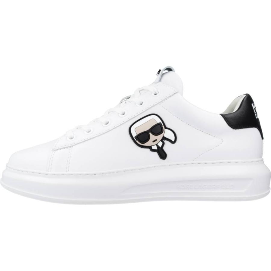 【並行輸入品】Karl Lagerfeld Mens Kapri Court Sneakers White 11の画像