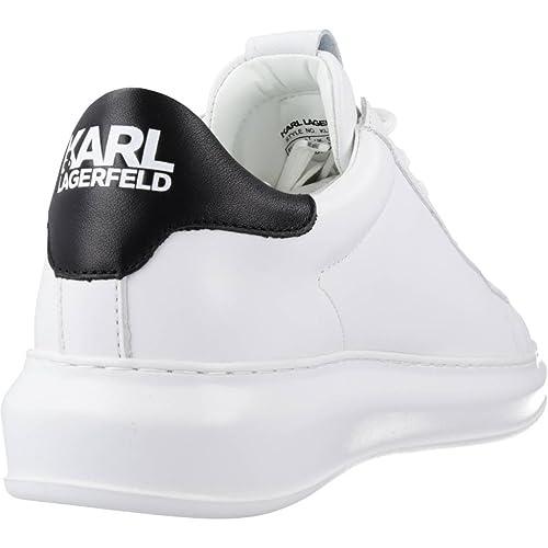 【並行輸入品】Karl Lagerfeld Mens Kapri Court Sneakers White 12