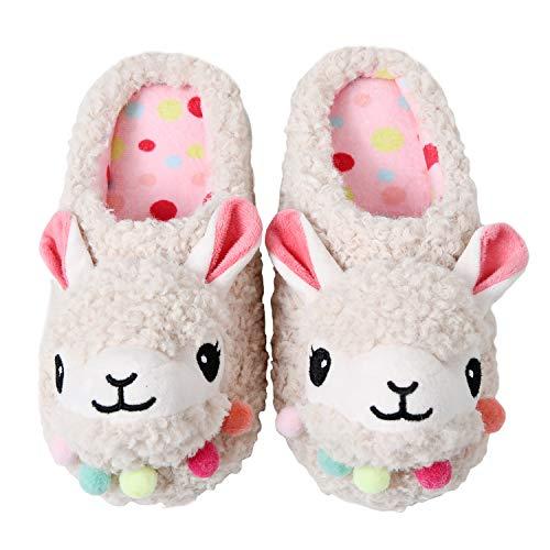 【並行輸入品】DECHIC かわいい 動物 スリッパ ソフト 面白い アルパカ スリッパ ファジー ラマ スリッパ 低反発 女性用 室内 暖かい_4