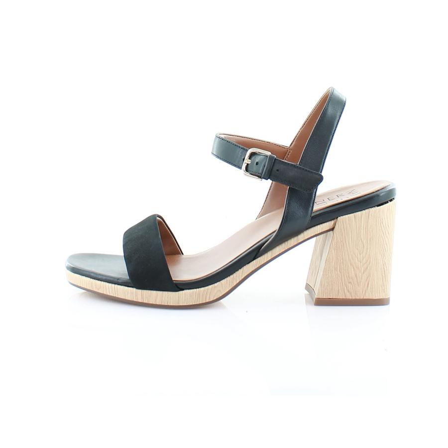 【並行輸入品】Naturalizer Women's Rose Heeled Sandals, Black Leather, 8 M (B) Nの画像