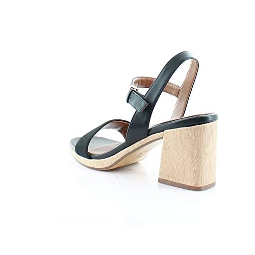 【並行輸入品】Naturalizer Women's Rose Heeled Sandals, Black Leather, 8 M (B) Nの画像
