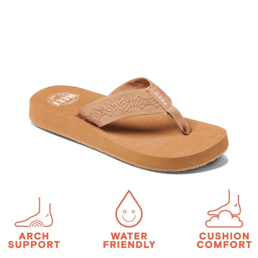 【並行輸入品】Reef Women's Flip Flop Reef Women's Sandals, Sandy, Tan, 8の画像