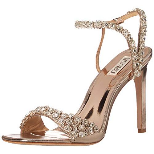 【並行輸入品】Badgley Mischka レディース Gaela ヒールサンダル, シャンパン メタリック, 5 Badgley Mischの画像