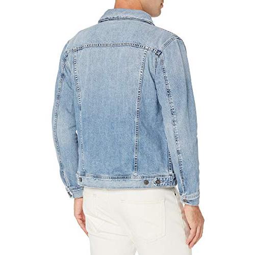 【並行輸入品】AG Adriano Goldschmied メンズ ダーツデニムジャケット US サイズ: Large カラー: ブルー AGの画像