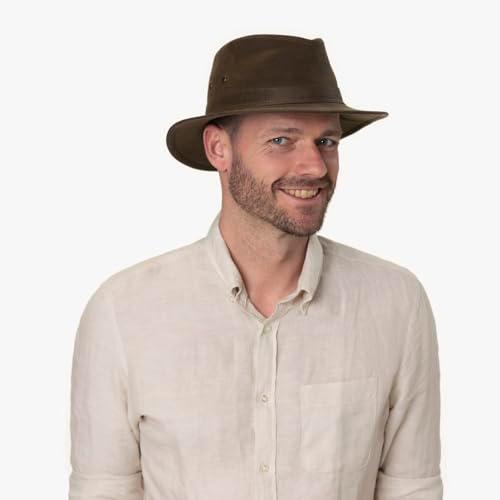 【並行輸入品】Stetson Stampton UV Protection Traveller Hat Men brown 6 3/4 6 7_4