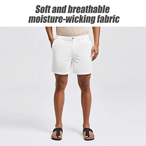 【並行輸入品】maamgic Men's Classic fit 5.5" Cotton Casual Shorts Elastic Wais_4