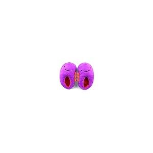 【並行輸入品】Heart Guts Kidney スリッパ   フラシ天 快適 快適 パープル オレンジ 滑り止め   レディース サイズ 5_2