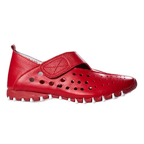 【並行輸入品】LITFOOT LF9010 3 Comfy Women's Leather Shoes (Red， Numeric_8)_4