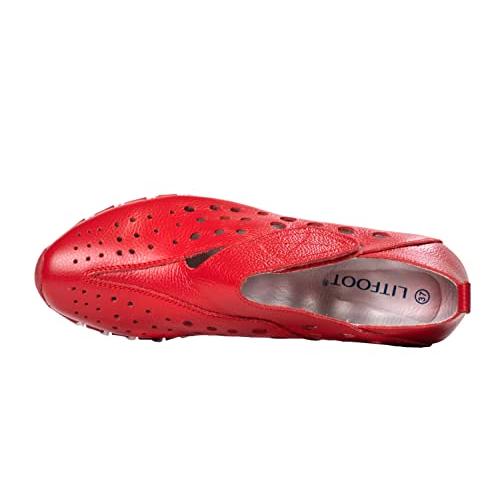 【並行輸入品】LITFOOT LF9010 3 Comfy Women's Leather Shoes (Red， Numeric_8)_7