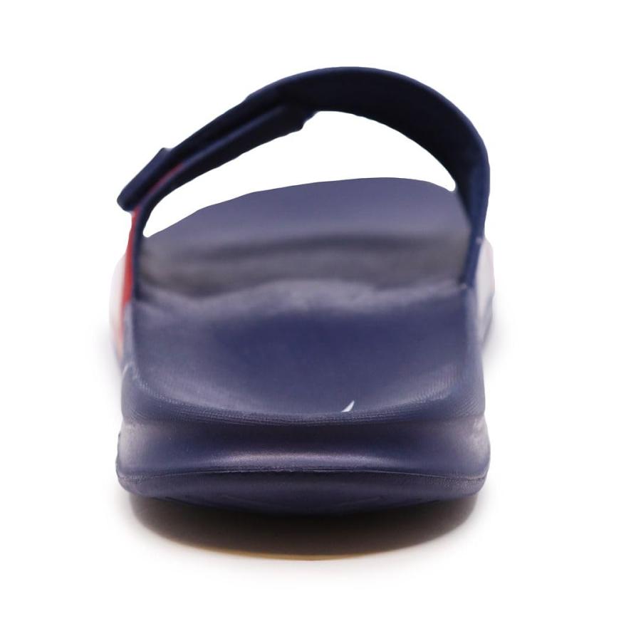 【並行輸入品】Nautica メンズ アスレチック スライド 調節可能なストラップ 快適なサンダル, バワー2ネイビー/ホワイト/レッド, 11_8