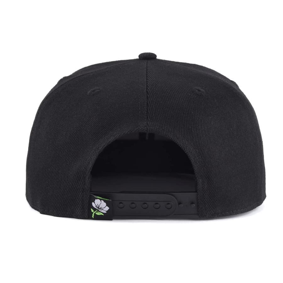 【並行輸入品】BloomBrand ブラックパッチ 花柄 フラットビル スナップバック Snapback Hat Floral Black Pa_9