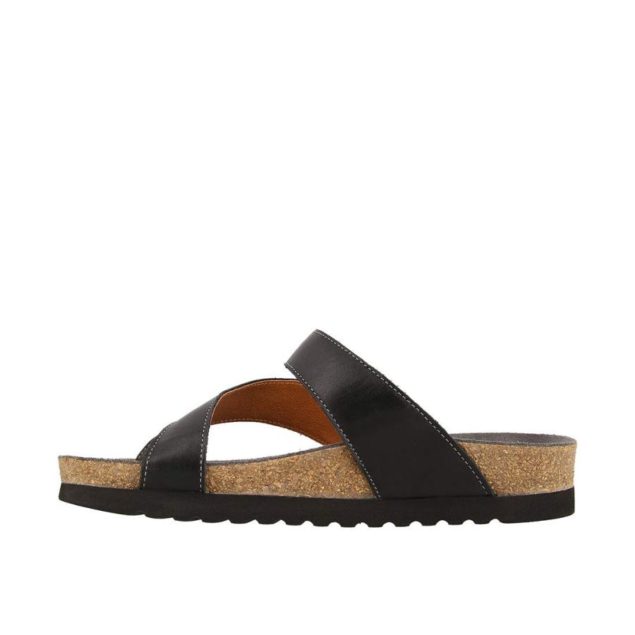 【並行輸入品】Taos レディース ローラ サンダル， ブラックレザー， 6 Taos Women's Lola Black Leather S_3