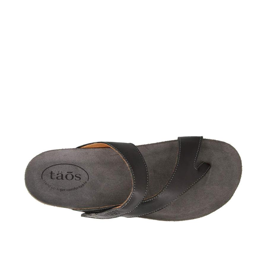 【並行輸入品】Taos レディース ローラ サンダル， ブラックレザー， 6 Taos Women's Lola Black Leather S_9