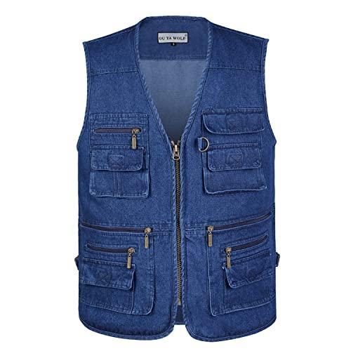 【並行輸入品】OU YA WOLF Men's Utility Work Hunting Travel Fishing Multi Pocke_1