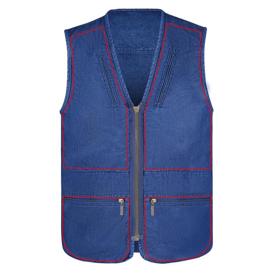 【並行輸入品】OU YA WOLF Men's Utility Work Hunting Travel Fishing Multi Pocke_6