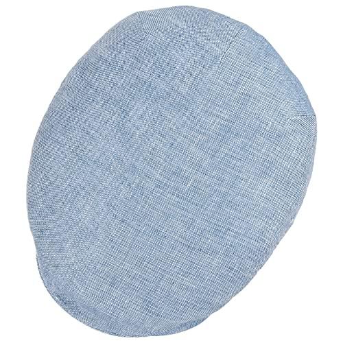 【並行輸入品】Stetson Just Linen Flat Cap Women/Men light blue 7 1/4_7