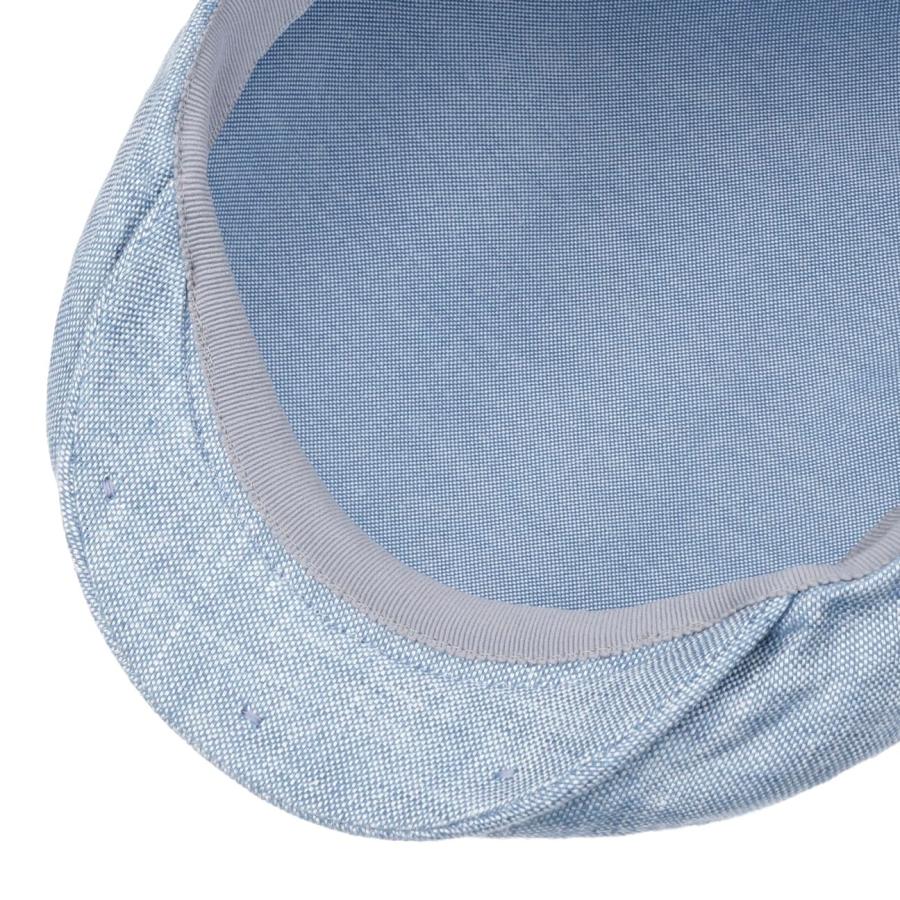 【並行輸入品】Stetson Just Linen Flat Cap Women/Men light blue 7 1/4_9
