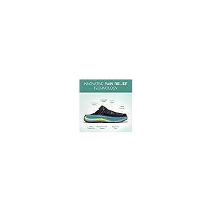 【並行輸入品】Orthofeet Men's Orthopedic Black Stretch Knit Hudson Slippers， S_8