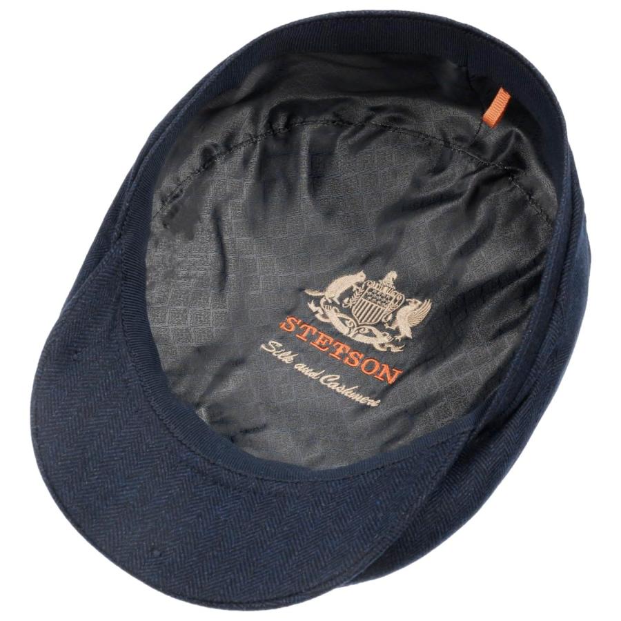 【並行輸入品】Stetson Chester Wool Silk Cashmere Flat Cap Men navy 7 3/8_9