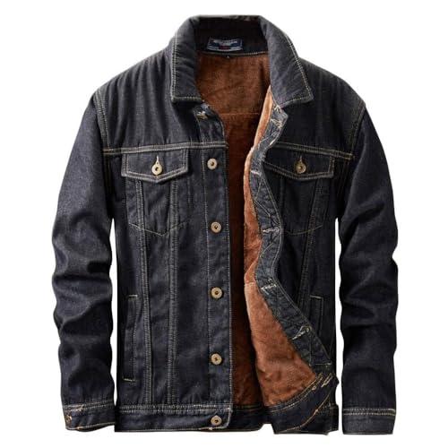 並行輸入品】Bossy メンズ シェルパデニム トラッカージャケット 