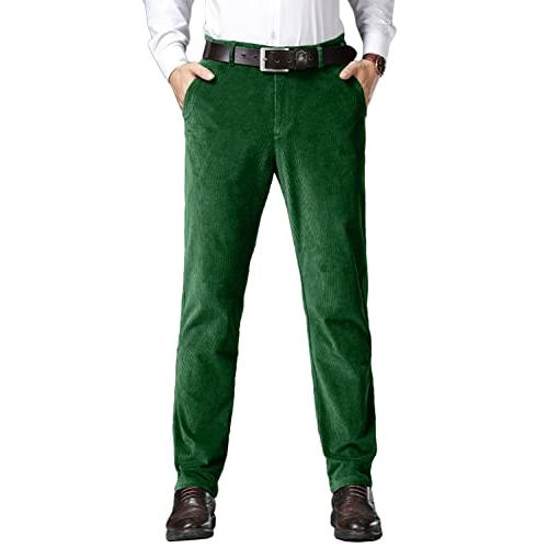 【並行輸入品】Wemaliyzd Men Casual Corduroy Work Cargo Pants Elastic Waist Sui_1