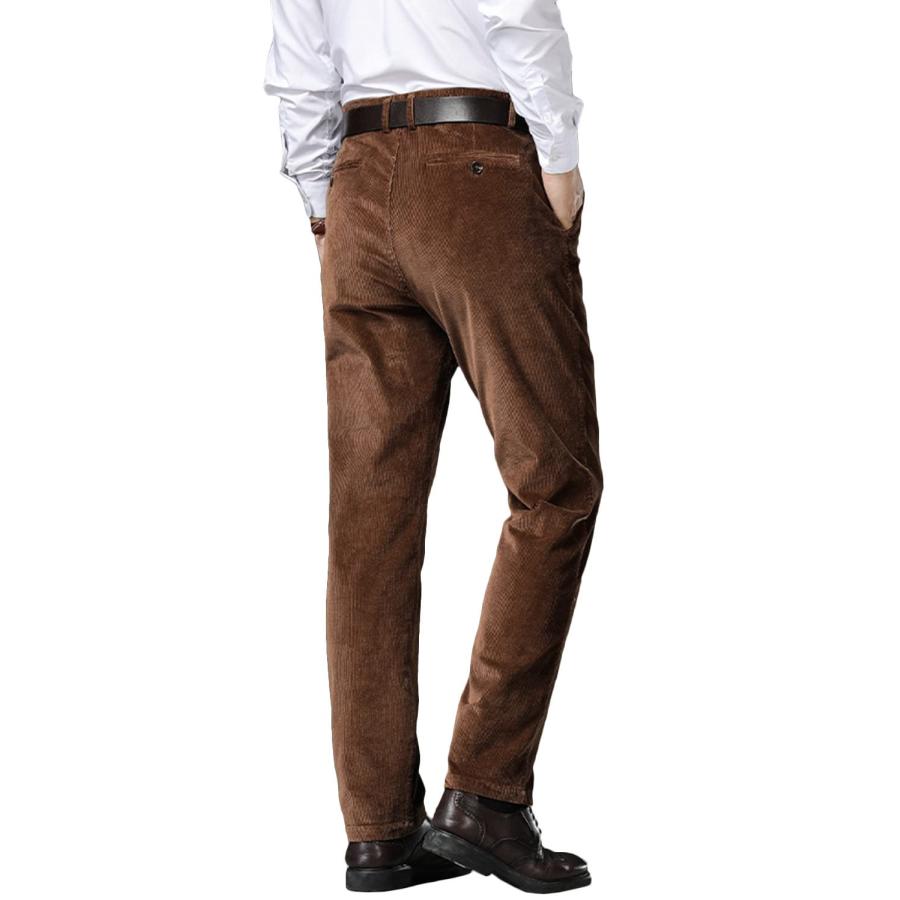 【並行輸入品】Wemaliyzd Men Casual Corduroy Work Cargo Pants Elastic Waist Sui_3