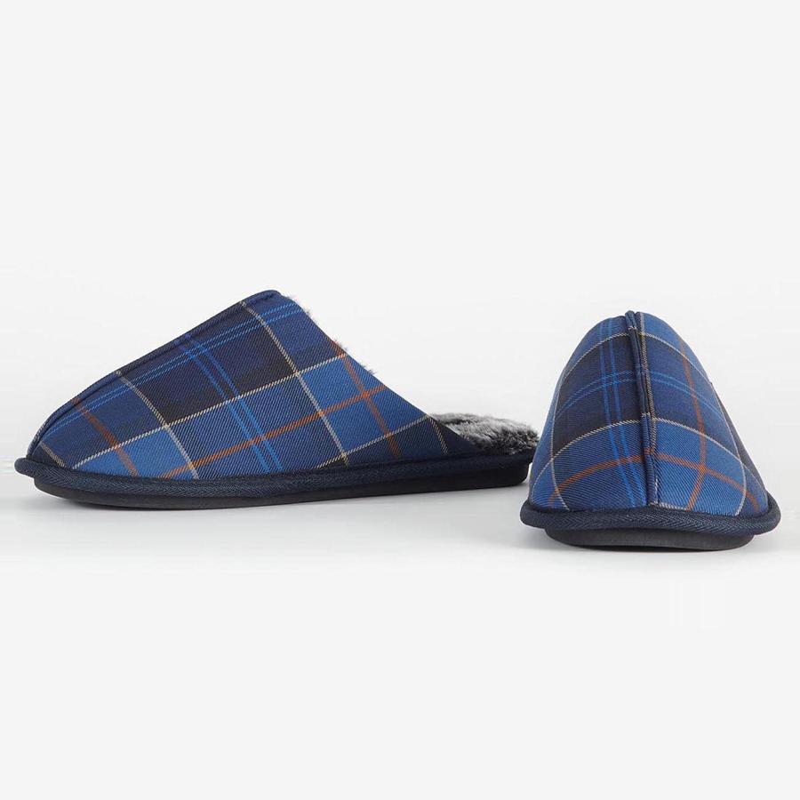 【並行輸入品】Barbour Mens Young Firm Sole Warm Soft Fluffy Slip on Slippersの画像