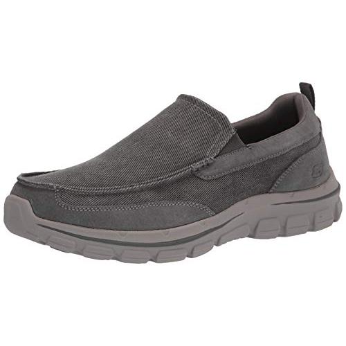 【並行輸入品】Skechers メンズ Palmero Matthis モックトゥ キャンバス スリッポン, チャー。, 11 Skechersの画像