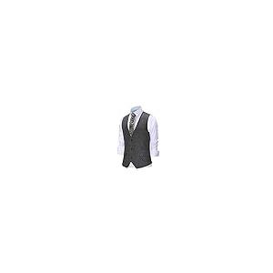 【並行輸入品】Zeattall Men's Herringbone Tweed Wool Suit Vest Single Breasted_8