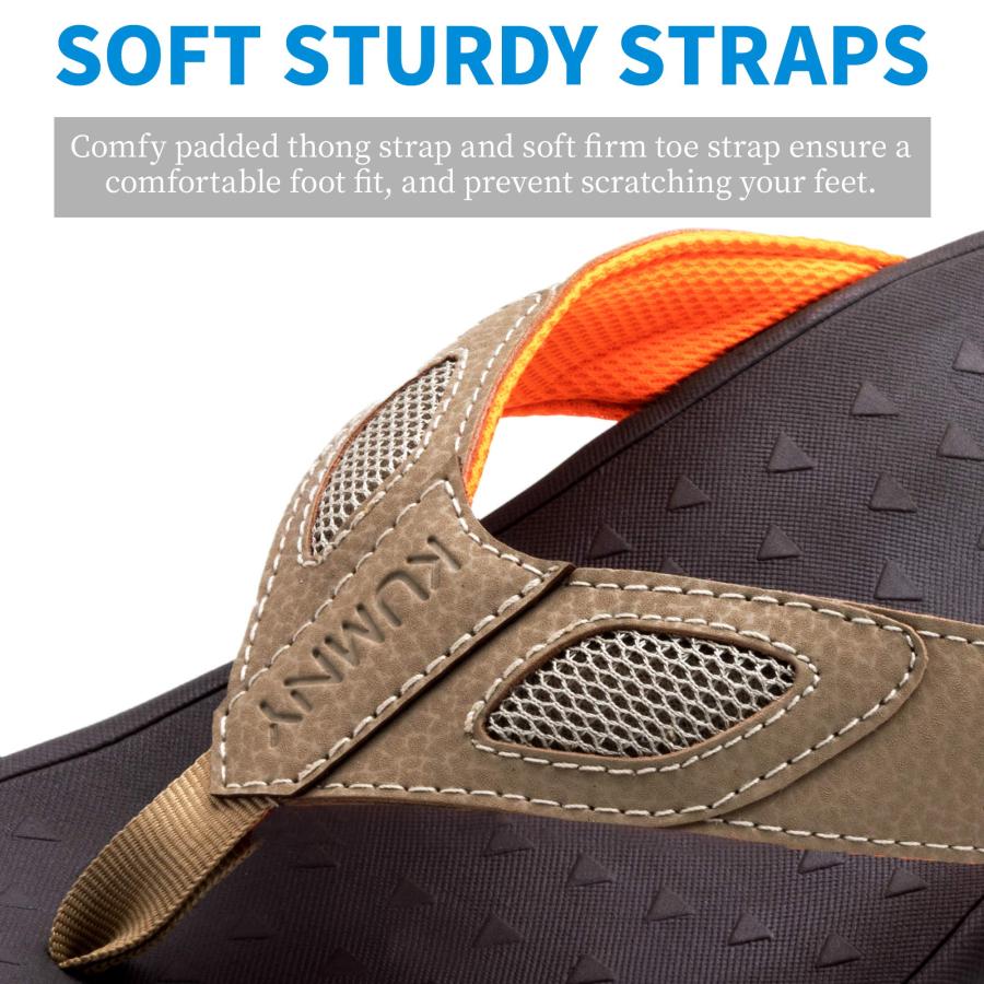 【並行輸入品】Plantar Fasciitis Flip Flops Men Orthotic Thong Sandals with Arc_6